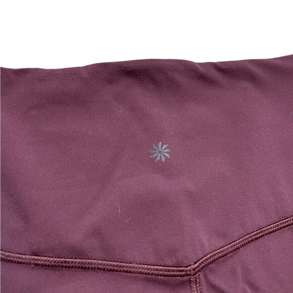 ATHLETA Inclination Moto Tight Maroon Size Medium - Picture 6 of 7